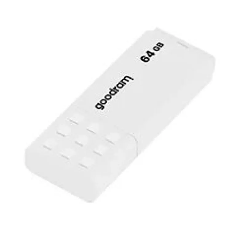 Memoria USB GOODRAM UME2 64 GB USB 2.0 Type-A, blanco, 20 MB/s lectura, 5 MB/s escritura