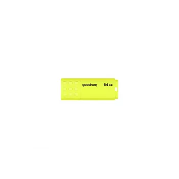 Memoria USB GOODRAM UME2 64 GB USB Type-A 2.0, amarillo, sin tapa, plástico