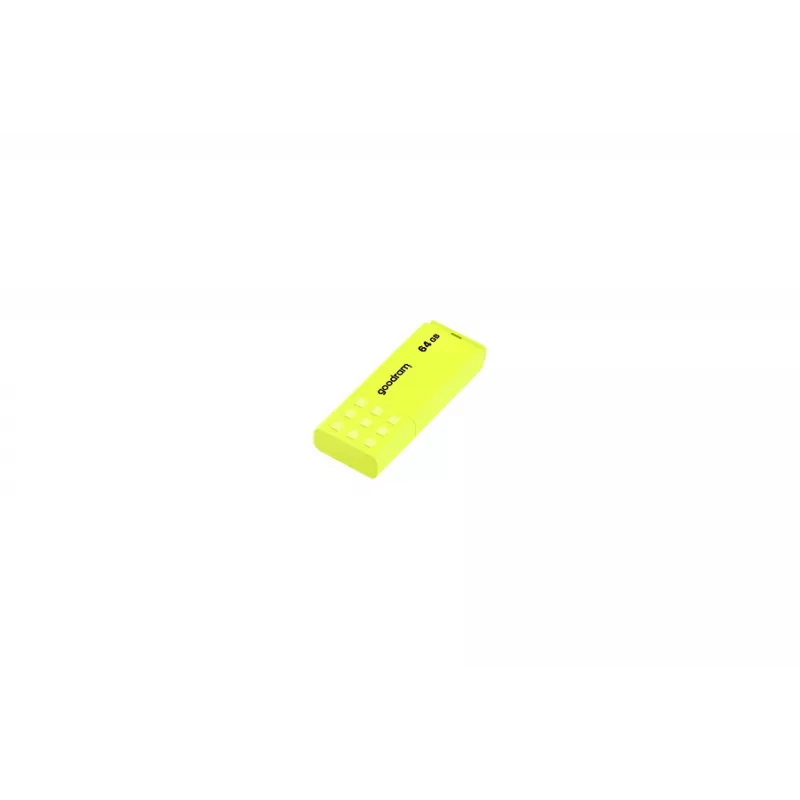 Memoria USB GOODRAM UME2 64 GB USB Type-A 2.0, amarillo, sin tapa, plástico