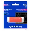Memoria USB GOODRAM UME3 16 GB USB Type-A 3.2 Gen 1 (naranja), 60/20 MB/s, carcasa de plástico sin tapa