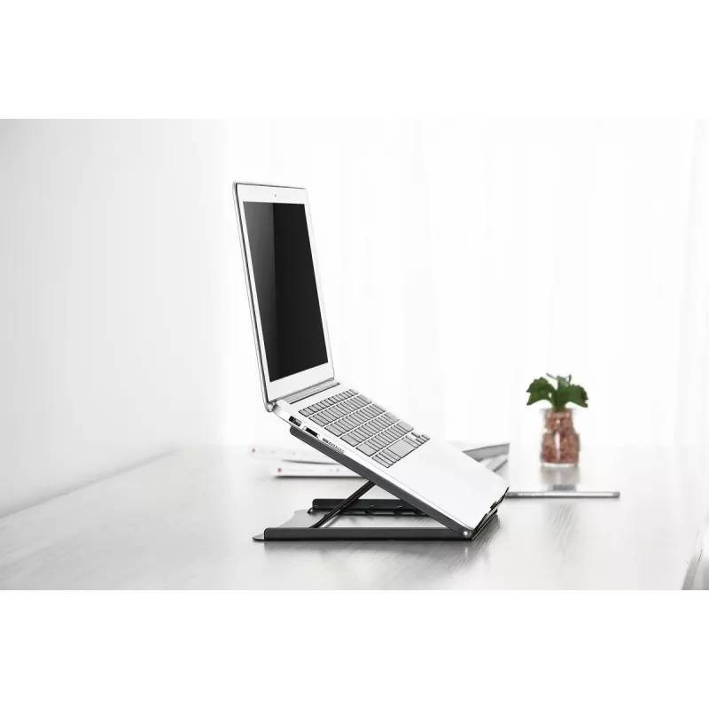 Soporte plegable de acero para portátil/tablet DIGITUS con 5 posiciones ajustables