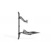 Soporte de pared para puesto de trabajo sentado-de pie DIGITUS individual, negro, carga máx.: 1-8 kg, tamaño máx. de pantalla: 17-32