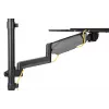Soporte de pared para puesto de trabajo sentado-de pie DIGITUS individual, negro, carga máx.: 1-8 kg, tamaño máx. de pantalla: 17-32
