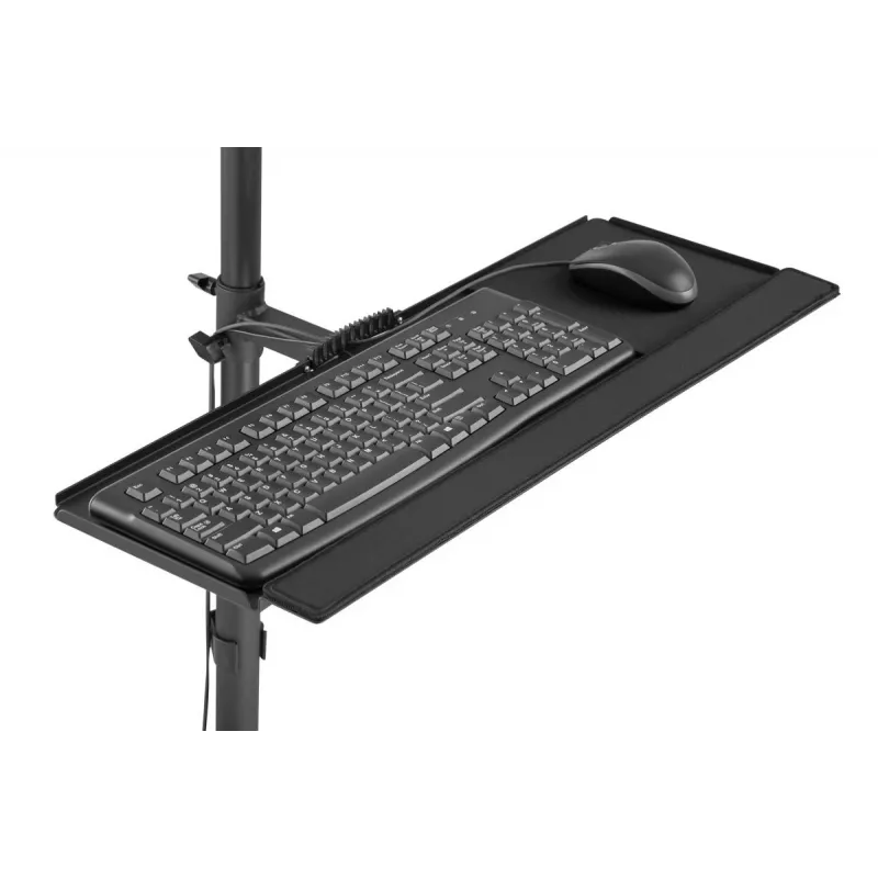 Puesto de trabajo móvil DIGITUS (soporte de monitor, soporte de PC) carga máx. 8 kg, pantalla de 32