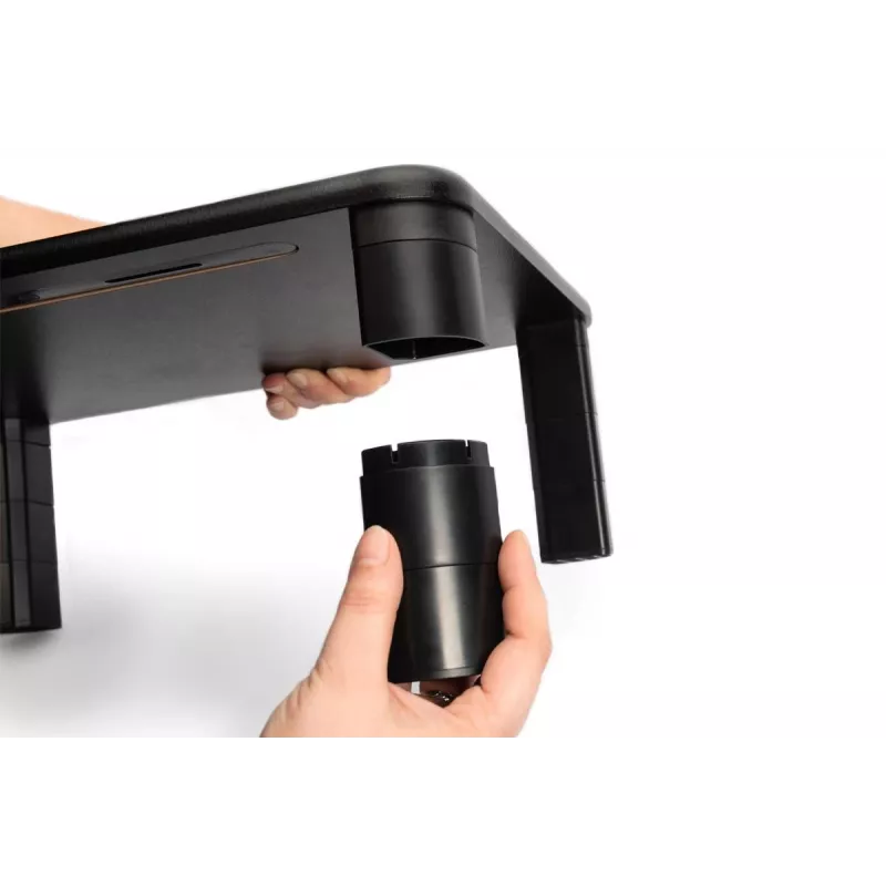 Soporte de monitor de mesa ajustable en altura DIGITUS 400x280x143mm; carga máx. hasta 10kg