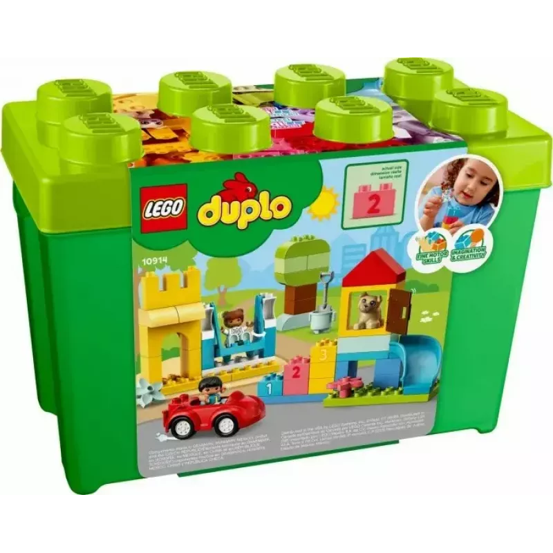 LEGO DUPLO 10914 caja de ladrillos Deluxe, 85 piezas, a partir de 1,5 años