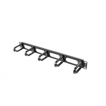 Panel de gestión de cables LANBERG AK-1205-B, 1U metal, 19