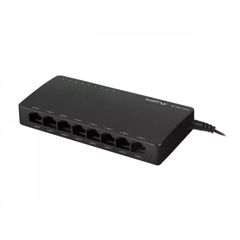 Switch LANBERG Dsp2-1008-12v 8x 1gb/s no gestionado Gigabit Ethernet sobremesa 12v