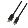 Adaptador de cable de vídeo LogiLink UA0335 1,8 m USB Type-C DisplayPort negro