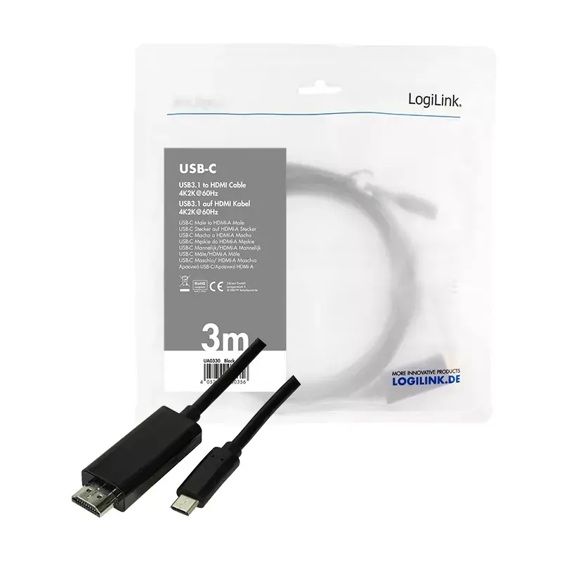 Adaptador gráfico USB LogiLink UA0330 negro