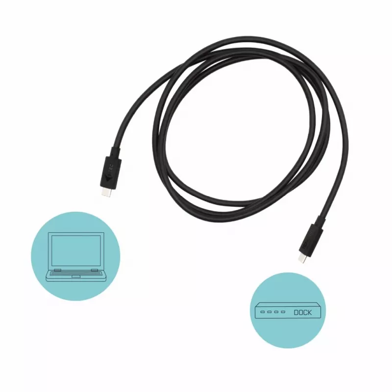i-tec Thunderbolt 3 – cable Class K, 40 Gbit/s, 100 W Power Delivery, compatible con USB-C, 150 cm