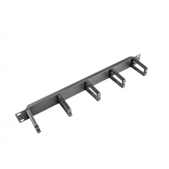 Panel de gestión de cables LANBERG AK-1202-B, 1U, 19