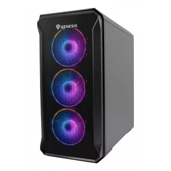 GENESIS Irid 503 ARGB Micro Tower negro, transparente
