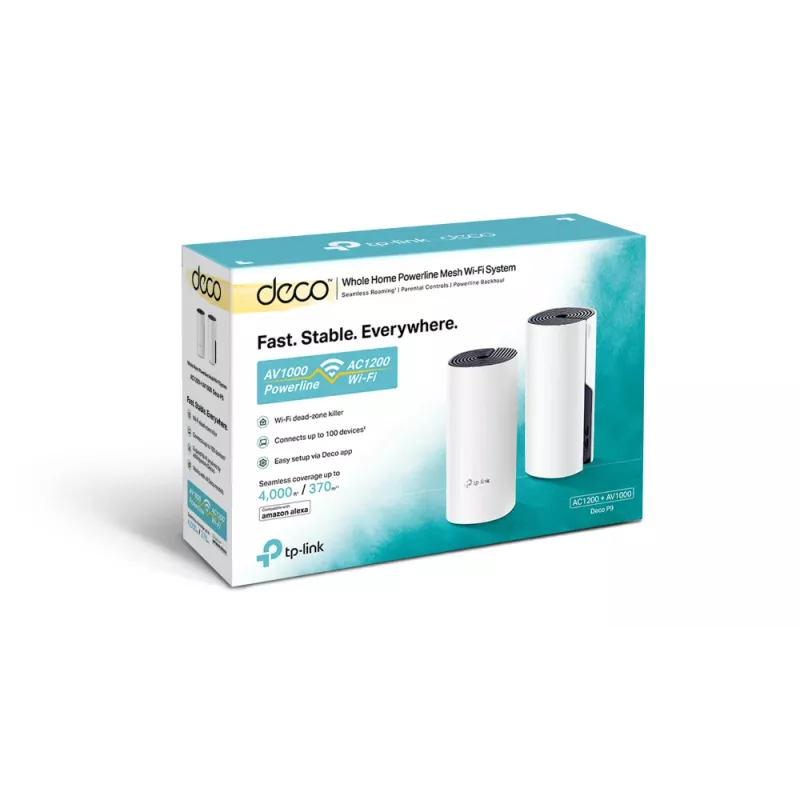 TP-Link AC1200 + AV1000 Whole Home Hybrid Mesh Wi-Fi System, pack de 2