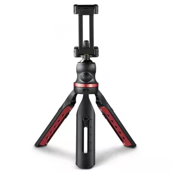 Trípode sólido Hama para smartphone/tablet 3 patas negro, rojo
