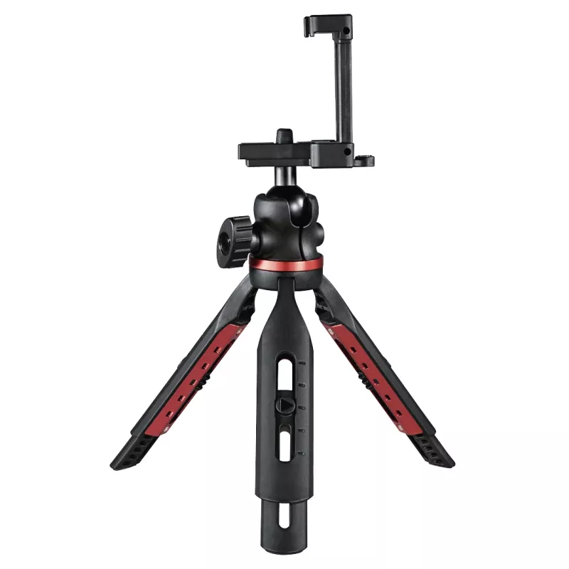 Trípode sólido Hama para smartphone/tablet 3 patas negro, rojo