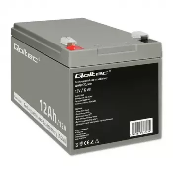 Batería para SAI QOLTEC 53049, VRLA AGM 12 V 12 Ah, gris, 150×98×95 mm