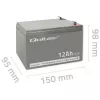 Batería para SAI QOLTEC 53049, VRLA AGM 12 V 12 Ah, gris, 150×98×95 mm