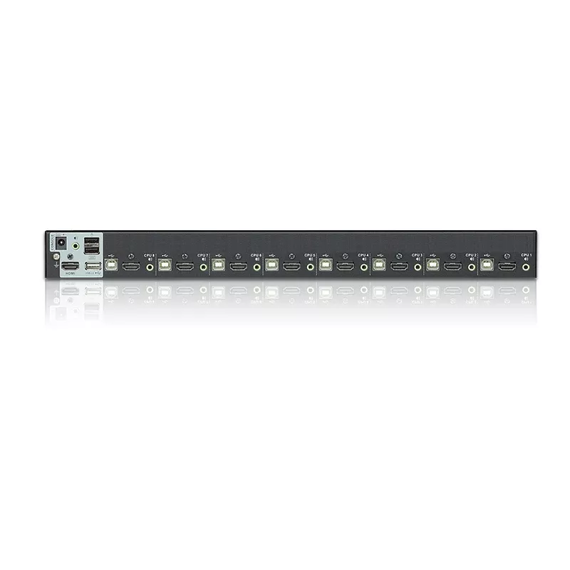 ATEN CS1798 conmutador KVM de 8 puertos USB HDMI/audio, 1920 x 1200 (WUXGA), hub USB 2.0, montable en rack