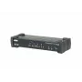 Conmutador KVMP ATEN 4 puertos USB 3.0 4K DisplayPort MST, 4096 x 2160 píxeles, 4K Ultra HD, 4,89 W, negro