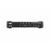 Conmutador KVMP ATEN 4 puertos USB 3.0 4K DisplayPort MST, 4096 x 2160 píxeles, 4K Ultra HD, 4,89 W, negro