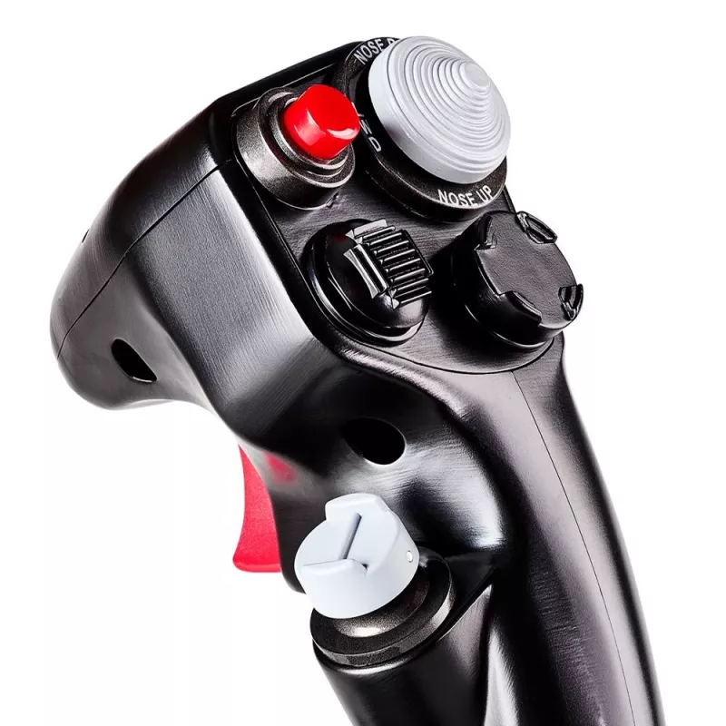 Thrustmaster 2960848 mando de juegos negro, rojo, blanco simulador de vuelo analógico PC
