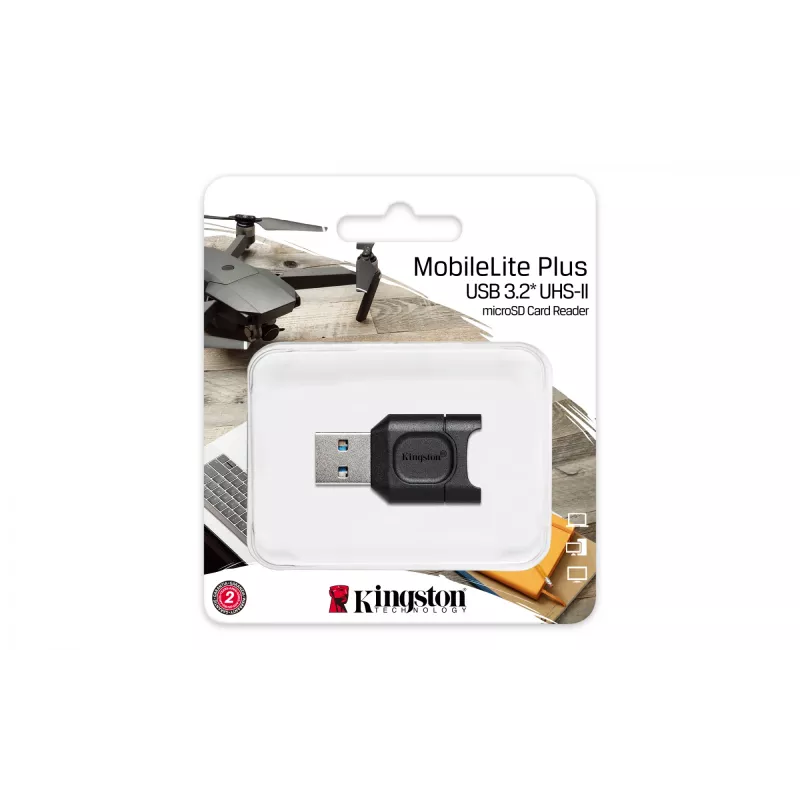 Lector de tarjetas Kingston Technology MobileLite Plus USB 3.2 Gen 1 (3.1 Gen 1) Type-A negro