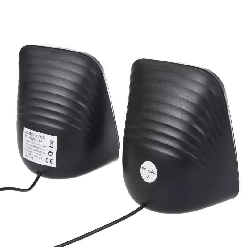 Altavoz Audiocore AC835 con cable 2.0 6 W USB negro altavoz de mesa