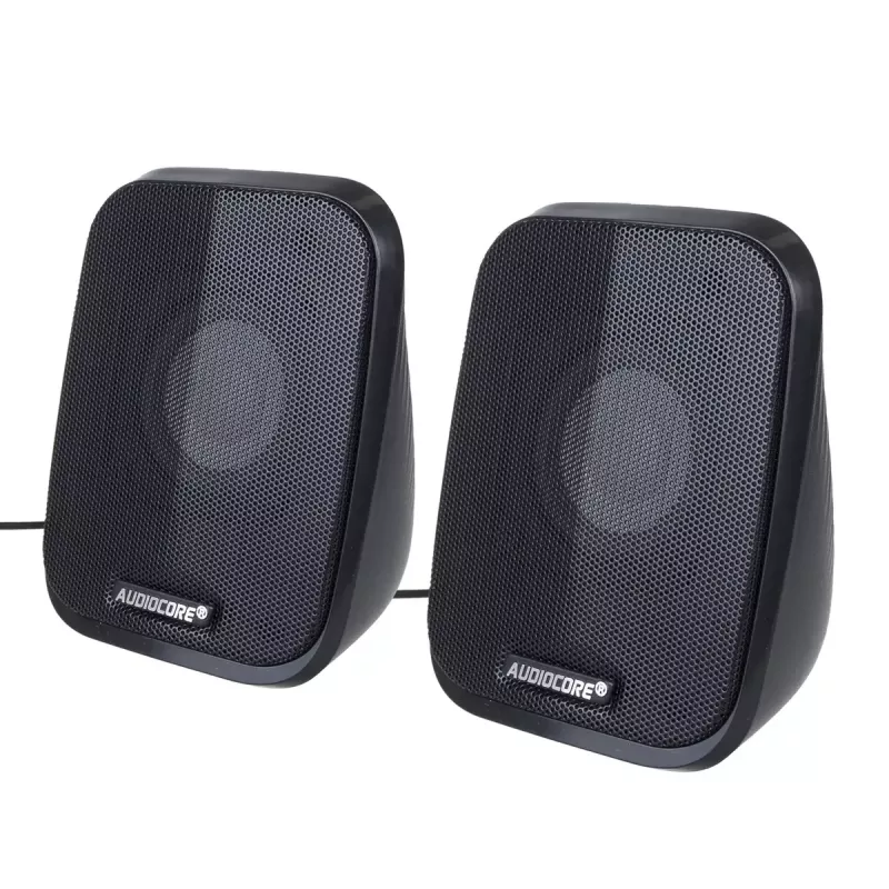 Altavoz Audiocore AC835 con cable 2.0 6 W USB negro altavoz de mesa