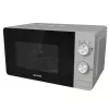 Microondas solo Gorenje MO20E1S — 20 l, 800 W, mando giratorio, plato giratorio de 270 mm, acero inoxidable/negro