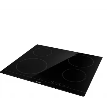 Placa vitrocerámica integrada Gorenje ECT641BSC, 60 cm, 4 zonas, control táctil, negra
