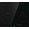 Placa vitrocerámica integrada Gorenje ECT641BSC, 60 cm, 4 zonas, control táctil, negra