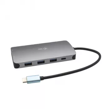 Docking station i-tec Metal USB-C Travel Nano Dock HDMI/VGA con LAN + Power Delivery 100 W