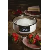 Adler AD 3166 báscula de cocina electrónica con bol, 5 kg, graduación de 1 g, LCD, función de tara, acero inoxidable, blanca
