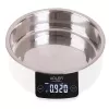 Adler AD 3166 báscula de cocina electrónica con bol, 5 kg, graduación de 1 g, LCD, función de tara, acero inoxidable, blanca