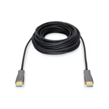 Cable de fibra óptica híbrida HDMI AOC DIGITUS, Type A M/M, 15m UHD 4K@60Hz, CE, negro