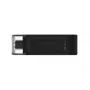 Kingston Technology DataTraveler 64GB USB-C 3.2 Gen 1 70, 64 GB, USB Type-C, 3.2 Gen 1 (3.1 Gen 1), Cap, 7 g, Negro