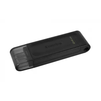 Kingston Technology DataTraveler 64GB USB-C 3.2 Gen 1 70, 64 GB, USB Type-C, 3.2 Gen 1 (3.1 Gen 1), Cap, 7 g, Negro