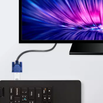 Convertidor HDMI a VGA ATEN, blanco, plástico, 1920 x 1200 píxeles, 1080p, HDMI, VGA