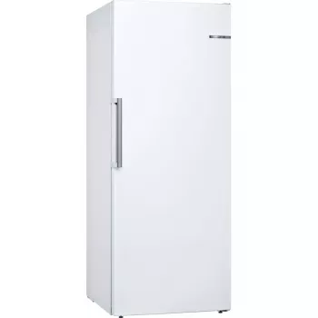 Congelador vertical Bosch Serie 6 GSN54AWDV — 328 L netos, NoFrost, FastFreeze, pantalla LED, blanco