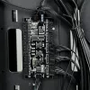 Caja de PC IBOX Chiron ZH68 Gaming, torre semitorre ATX, soporte EATX, negra, ventana lateral, iluminación