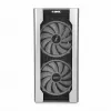 Caja de PC IBOX Chiron ZH68 Gaming, torre semitorre ATX, soporte EATX, negra, ventana lateral, iluminación