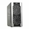 Caja de PC IBOX Chiron ZH68 Gaming, torre semitorre ATX, soporte EATX, negra, ventana lateral, iluminación