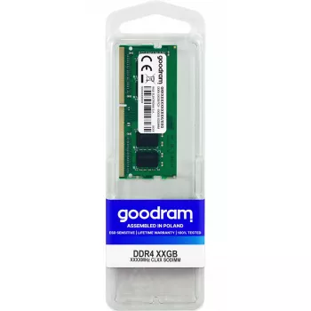 Memoria para portátil DDR4 SO-DIMM GOODRAM 16GB 3200MHz 260-pin 1,2V CAS22 sin búfer