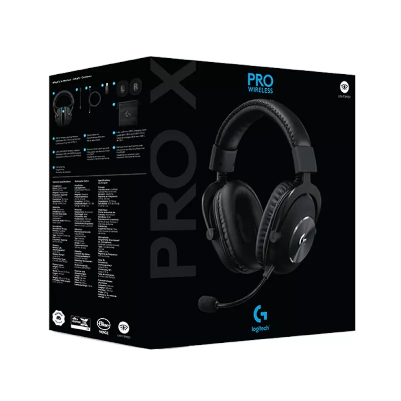 Auriculares gaming LOGITECH Pro X Wireless Lightspeed negros