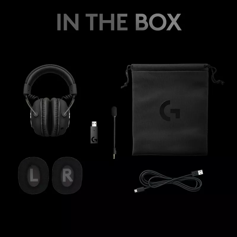 Auriculares gaming LOGITECH Pro X Wireless Lightspeed negros