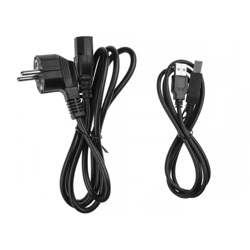 Sistema de alimentación ininterrumpida Green Cell UPS08 — Line-Interactive 700 W / 230 V, 4 tomas IEC, USB, RJ-45, batería 12 V 7 Ah, torre, negro
