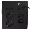 Sistema de alimentación ininterrumpida Green Cell UPS08 — Line-Interactive 700 W / 230 V, 4 tomas IEC, USB, RJ-45, batería 12 V 7 Ah, torre, negro
