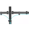 Soporte de monitor universal con abrazadera DIGITUS 17-32in 2x 8kg (máx.) Negro