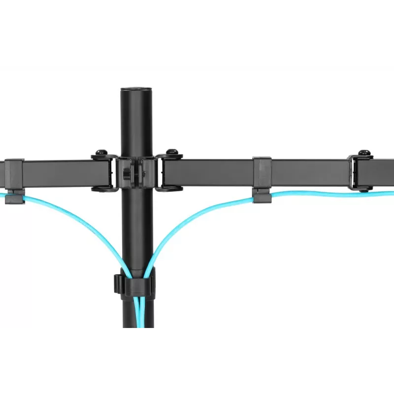 Soporte de monitor universal con abrazadera DIGITUS 17-32in 2x 8kg (máx.) Negro